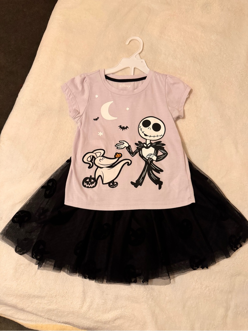 Disney The Nightmare Before Christmas Lilac and Black Tutu skirt Halloween outfi